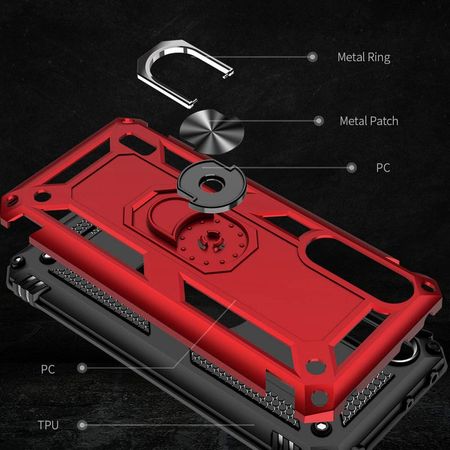 Ударопрочный чехол Serge Ring for Magnet для Xiaomi Mi A3 (CC9e), Красный