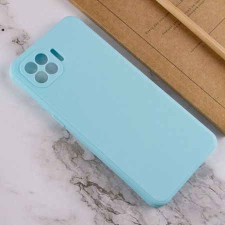 Силиконовый чехол Candy Full Camera для Oppo A93, Бирюзовый / Turquoise