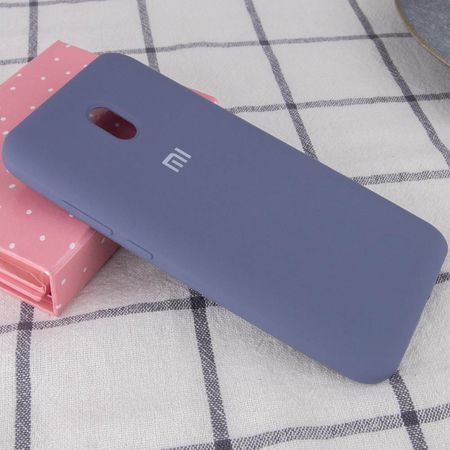 Чехол Silicone Cover Full Protective (AA) для Xiaomi Redmi 8a, Серый / Lavender Gray