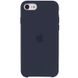 Чехол Silicone Case для iPhone 7 | 8 | SE 2020 Темный Синий - Midnight Blue