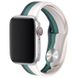Силиконовый ремешок Rainbow для Apple watch 42 | 44 | 45 mm, Белый / Зеленый