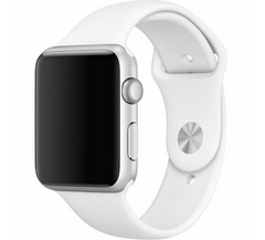 Ремінець силіконовий для Apple Watch 38/40/41 AAA+, Білий