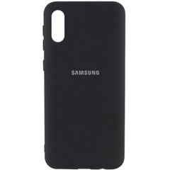 Чехол Silicone Cover My Color Full Protective (A) для Samsung Galaxy A02, Черный / Black