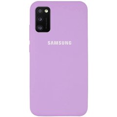 Чехол Silicone Cover Full Protective (AA) для Samsung Galaxy A41, Сиреневый / Lilac