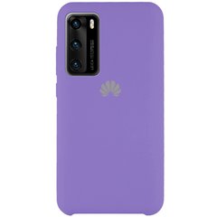 Чехол Silicone Cover (AAA) для Huawei P40, Фиолетовый / Violet