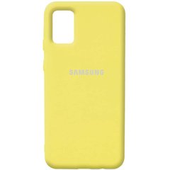 Чехол Silicone Cover Full Protective (AA) для Samsung Galaxy A02s, Желтый / Yellow