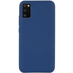 Чехол Silicone Cover Full without Logo (A) для Samsung Galaxy A41, Синий / Navy blue