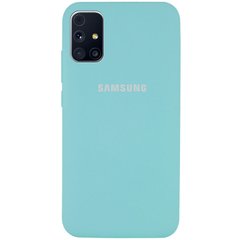 Чехол Silicone Cover Full Protective (AA) для Samsung Galaxy M31s, Бирюзовый / Ice Blue