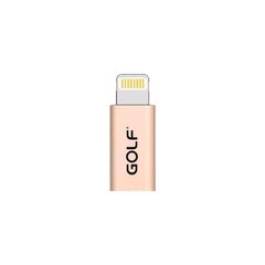 Adapter Golf GC-31 MicroUSB to iPhone 5 Gold