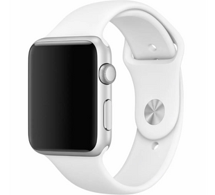 Ремешок силиконовый для Apple Watch 38/40/41 AAA+, Білий