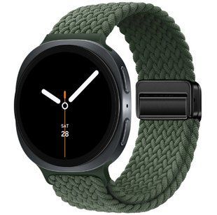 Ремешок плетеный нейлоновый для Samsung Galaxy Watch 8olive green
