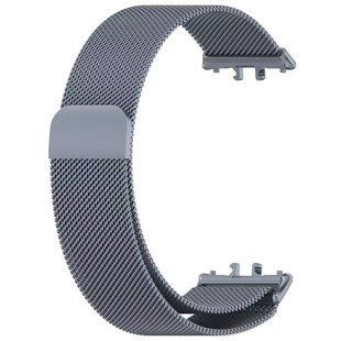 Металевий міланський ремінець для Samsung Galaxy Fit3 з магнітною застібкою, сірий