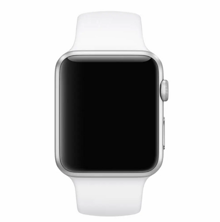 Ремінець силіконовий для Apple Watch 38/40/41 AAA+, Білий