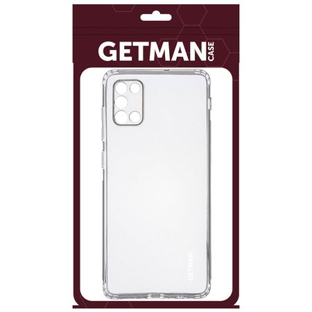 TPU чехол GETMAN Clear 1,0 mm для Samsung Galaxy A31, Бесцветный (прозрачный)