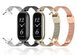 Ремешок миланская петля ТОНКИЙ MIJOAS для Mi Band 8 / Mi Band 9,Silver