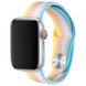 Силиконовый ремешок Rainbow для Apple watch 42 | 44 | 45 mm, Желтый / Голубой