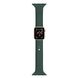 Ремінець BlackPink Силіконовий Вузький для Apple Watch 42/44mm Темно-Зелений