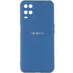 Чехол Silicone Cover My Color Full Camera (A) для Oppo A54 4G, Синий / Navy blue