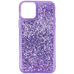 TPU+PC чехол Sparkle (glitter) для Apple iPhone 12 Pro / 12 (6.1"), Фиолетовый