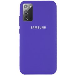 Чехол Silicone Cover Full Protective (AA) для Samsung Galaxy Note 20, Фиолетовый / Purple