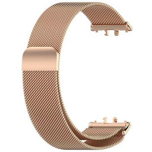 Металевий міланський ремінець для Samsung Galaxy Fit3 з магнітною застібкою, золотий