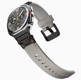 Металевий ремінець Armor Pro із силіконовою вставкою для Samsung Galaxy Watch 8 40/44 мм., gray+black