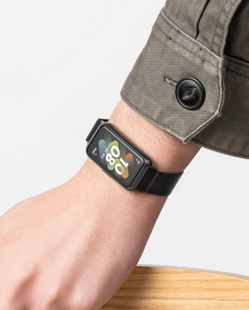 Металевий ремінець Milanese Loop для Huawei Band 8/9/10, Grey