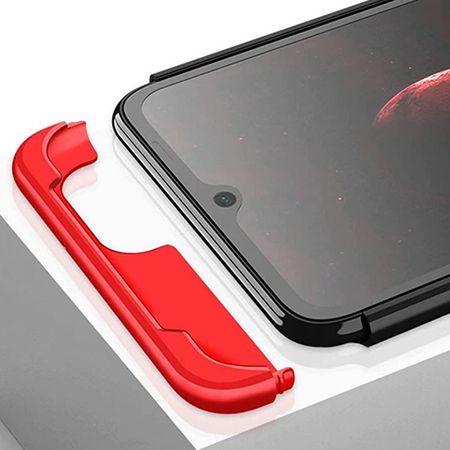 Пластиковая накладка GKK LikGus 360 градусов (opp) для Samsung Galaxy A22 4G / M32, Черный / Красный