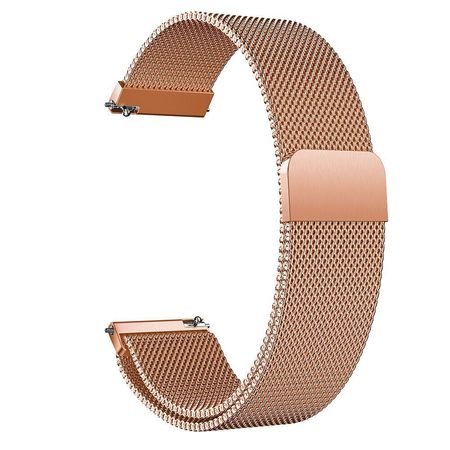 Ремешок LuxDeexe Milanese Stainless Steel для часов с шириной крепления 20мм, Rose Gold / Розовое Золото