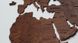 Дерев'яна карта Миру на стіну з назвами Країна, Темно-Коричнева, XXL (300*175 cm)