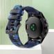 Силіконовий ремінець для Garmin Fenix 7X / 6X / 5X (22 мм), Камуфляж синій