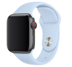 Ремешок силиконовый для Apple Watch 38/40/41 AAA+, Блакитний