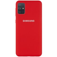 Чехол Silicone Cover Full Protective (AA) для Samsung Galaxy M31s, Красный / Dark Red