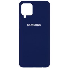 Чехол Silicone Cover Full Protective (AA) для Samsung Galaxy A42 5G, Темно-синий / Midnight blue