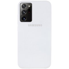 Чехол Silicone Cover Full Protective (AA) для Samsung Galaxy Note 20 Ultra, Белый / White