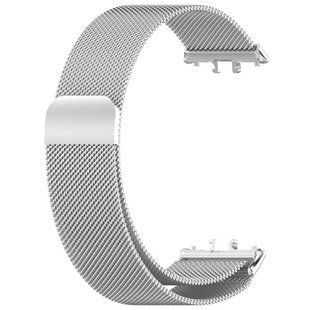 Металевий міланський ремінець для Samsung Galaxy Fit3 з магнітною застібкою, срібний