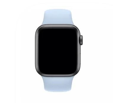 Ремінець силіконовий для Apple Watch 38/40/41 AAA+, Блакитний