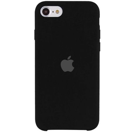 Чехол Silicone Case для iPhone 7 | 8 | SE 2020 Черный - Black