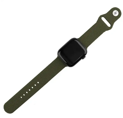 Силиконовый ремешок Braid для Apple Watch 42 / 44 / 45 / 49 AAA+ AAA+, Червоний