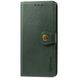 Кожаный чехол книжка GETMAN Gallant (PU) для Samsung Galaxy A41, Зеленый