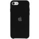 Чехол Silicone Case для iPhone 7 | 8 | SE 2020 Черный - Black