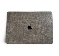 Чехол накладка кожаная на MacBook Pro 14 (A2442/2779/2981/2992) , Сірий 2