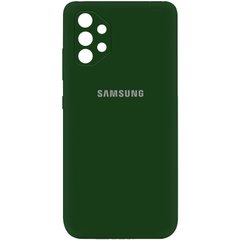 Чехол Silicone Cover My Color Full Camera (A) для Samsung Galaxy A52 4G / A52 5G / A52s, Зеленый / Dark green