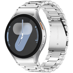 Сталевий ремінець 20 мм для Samsung Galaxy Watch 4 / 5 / 6 / 7, срібний