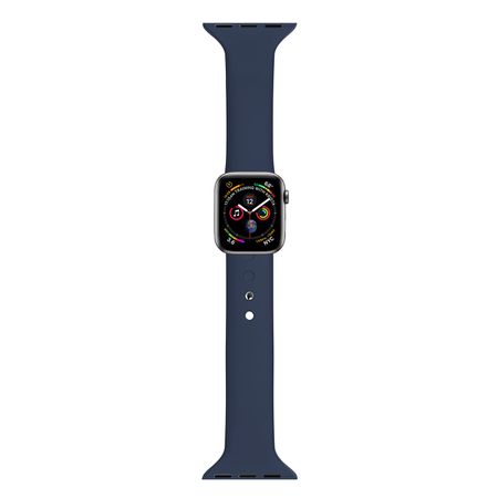 Ремінець BlackPink Силіконовий Вузький для Apple Watch 42/44mm Темно-Синій