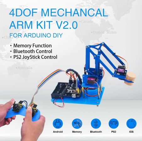 Набор для сборки 4DF Mechanical Arm Kit V2.0 от Keyestudio