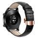 Шкіряний ремінець для годинника універсальний 22мм., Black+RoseGold