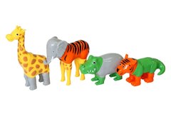 Пазл 3D детский магнитные животные POPULAR Playthings Mix or Match (тигр, крокодил, слон, жираф)