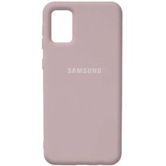 Чехол Silicone Cover Full Protective (AA) для Samsung Galaxy A02s, Серый / Lavender