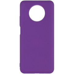 Чехол Silicone Cover Full without Logo (A) для Xiaomi Redmi Note 9 5G / Note 9T, Фиолетовый / Purple